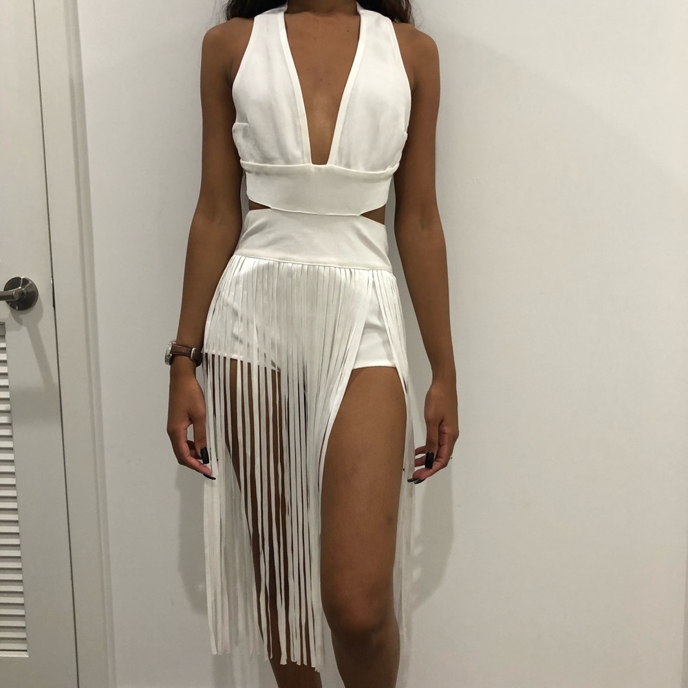 One piece with fringe